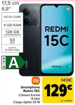 Carrefour Xiaomi smartphone redmi 15c oferta