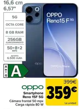 Carrefour oppo smartphone reno 15f 5g oferta