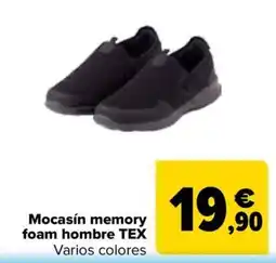 Carrefour tex mocasín memory foam hombre oferta
