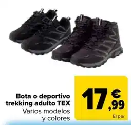 Carrefour Bota o deportivo trekking adulto TEX oferta