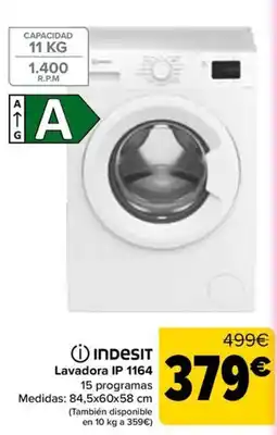 Carrefour Indesit lavadora ip 1164 oferta