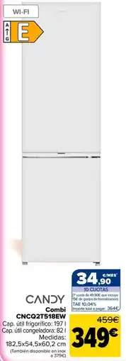 Carrefour Candy Combi CNCQ2T518EW oferta