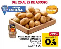 Carrefour Carrefour El Mercado patata lavada todo uso oferta
