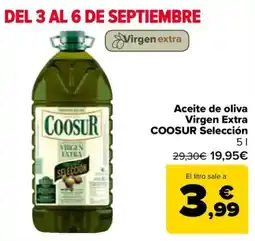 Carrefour Coosur aceite de oliva virgen extra selección oferta