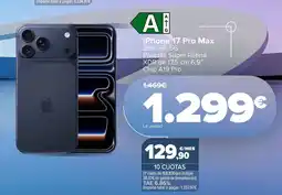 Carrefour Iphone 17 pro max 256 gb 5g oferta