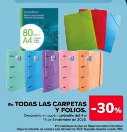 Carrefour Carrefour carpetas y folios oferta