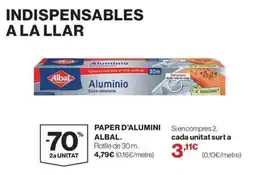 El Corte Inglés Albal paper d'alumini oferta