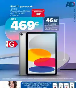 Carrefour iPad 11ª generación oferta
