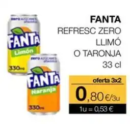Plusfresc Fanta refresc zero llimó o taronja oferta