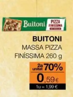 Plusfresc Buitoni massa pizza finíssima oferta