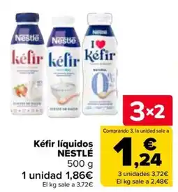Carrefour Kéfir líquidos NESTLÉ oferta
