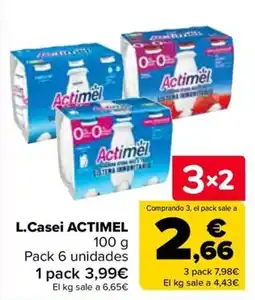 Carrefour L.Casei ACTIMEL oferta