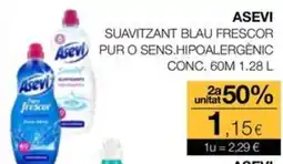Plusfresc Asevi suavitzant blau frescor pur o sens.hipoalergènic oferta