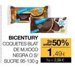 Plusfresc Bicentury coquetes blat de m.xoco negra o s/ sucre oferta