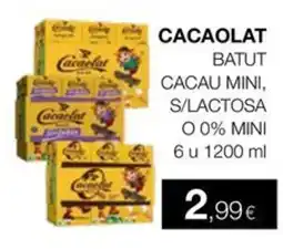 Plusfresc Cacaolat batut cacao mini oferta