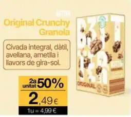 Plusfresc Better original crunchy granola oferta