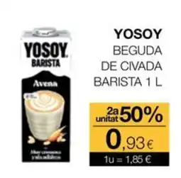 Plusfresc Yosoy beguda de civada barista oferta