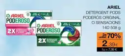 Plusfresc ariel detergent pods poderós original o sensacions oferta