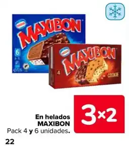 Carrefour Maxibon helados oferta