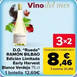 Carrefour Ramón Bilbao D.O. "Rueda" Edición Limitada Early Harvest Blanco Verdejo oferta