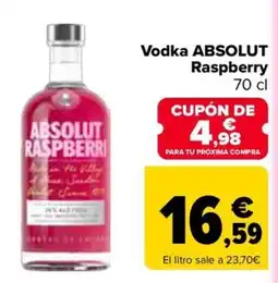 Carrefour Absolut raspberry oferta