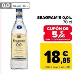 Carrefour Seagram's 0,0% oferta
