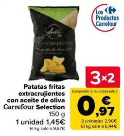 Carrefour Carrefour Selection patatas fritas extracrujientes con aceite de oliva oferta