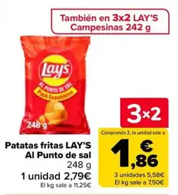 Carrefour Lay's Patatas fritas Al Punto de sal oferta