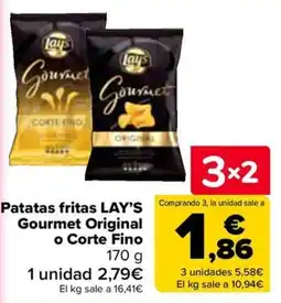 Carrefour Lay's Gourmet Original o Corte Fino oferta