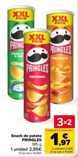 Carrefour Pringles snack de patata oferta