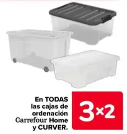 Carrefour Carrefour home y curver cajas de ordenación y cajas de ordenación oferta