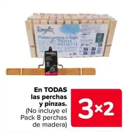 Carrefour En todas las perchas y pinzas oferta