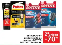 Carrefour Loctite pattex rubson entodos los productos de las marcas oferta