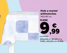 Carrefour Hule o mantel antimanchas oferta