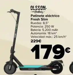 Carrefour Olsson- antiBrothers Patinete eléctrico Fresh Slim oferta