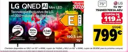 Carrefour LG Tv 75" 75QNED7EB3A.AEU oferta