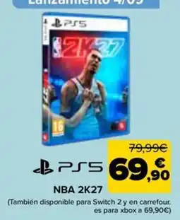 Carrefour ps5 nba 2k27 oferta