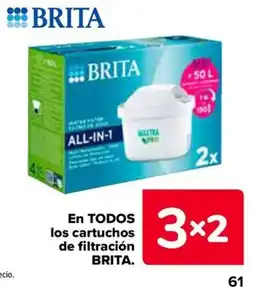 Carrefour Brita all-in-1 en todos los cartuchos de filtracion oferta