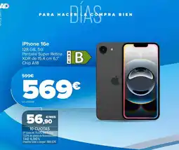 Carrefour iPhone 16e oferta