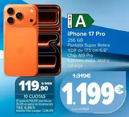 Carrefour iphone 17 pro oferta