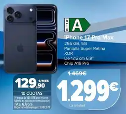 Carrefour Apple iPhone 17 Pro Max oferta
