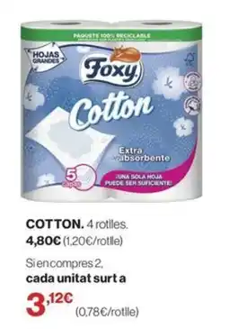 El Corte Inglés Foxy cotton oferta