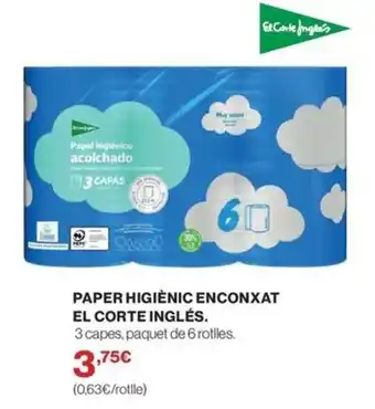 El Corte Inglés papel higiénico acolchado