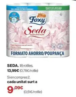 El Corte Inglés Foxy Seda oferta
