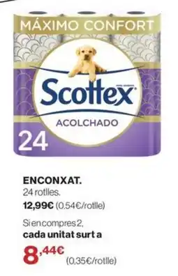 El Corte Inglés Scottex acolchado oferta