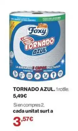 El Corte Inglés Foxy tornado azul oferta