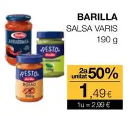 Plusfresc Barilla salsa varis oferta