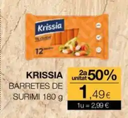 Plusfresc Krissia barretes de surimi oferta