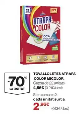 El Corte Inglés Micolor tovalloletes atrapa color oferta