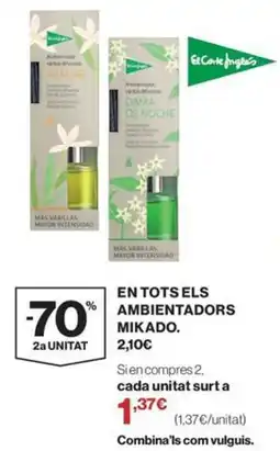 El Corte Inglés Mikado ambientadors oferta